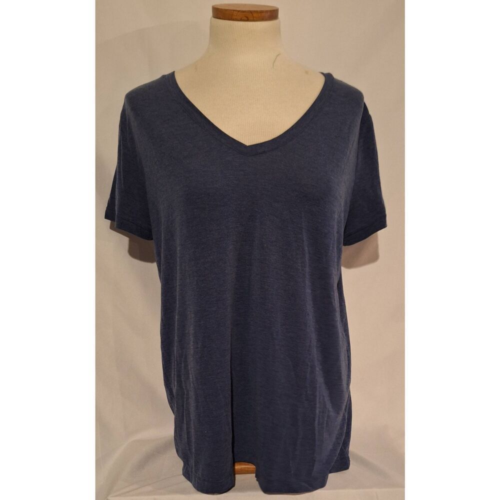Zella Womens Breathe Active T-Shirt Navy Size Large